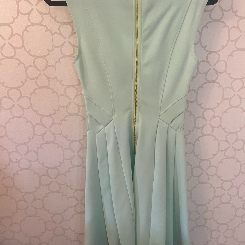 Ted Baker Mint Green Sleeveless Dress with contrasting zipper - Picture 5 of 10